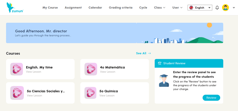 Zunun - Online School Management